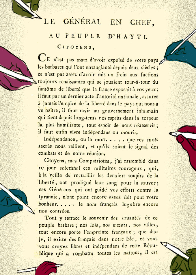 Haitian Declaration of Independence, 1804.