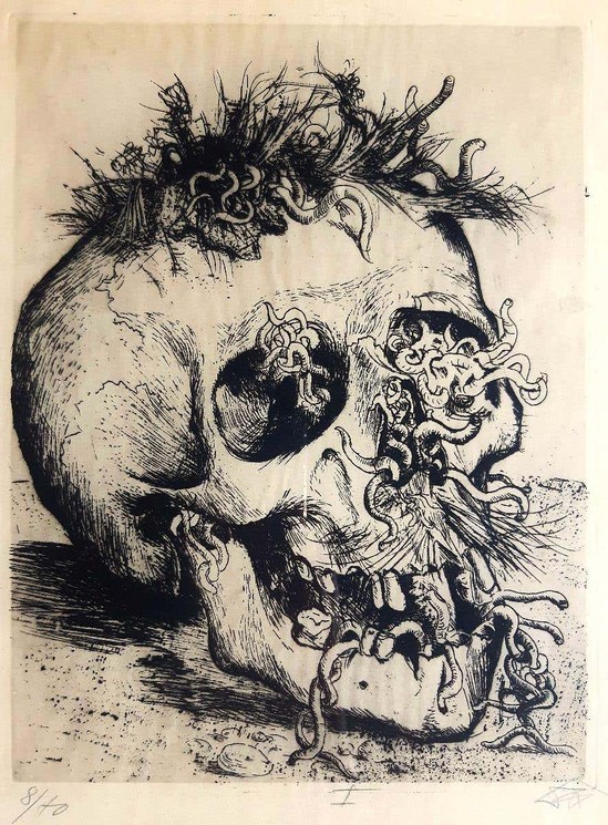 Otto Dix (Germany), Schädel (‘Skull’), 1924.