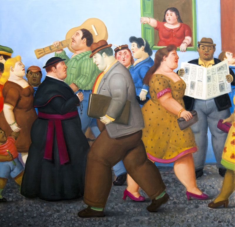 Fernando Botero (Colombia), La Calle (‘The Street’), 2013.