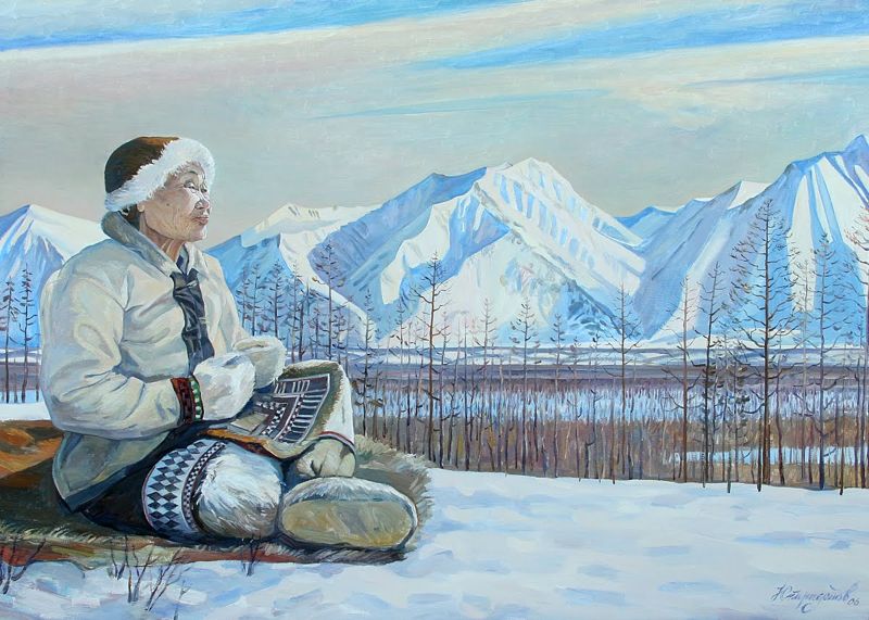 Spiridonov Yuri Vasilyevich (Sakha), padrone di casa dei monti Moma, 2006.