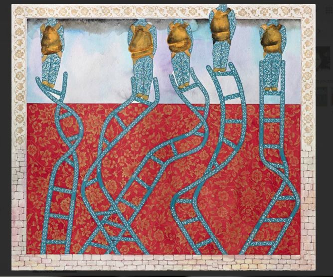Francesco Clemente (Italy), Sixteen Amulets for the Road (XII), 2012–2013.