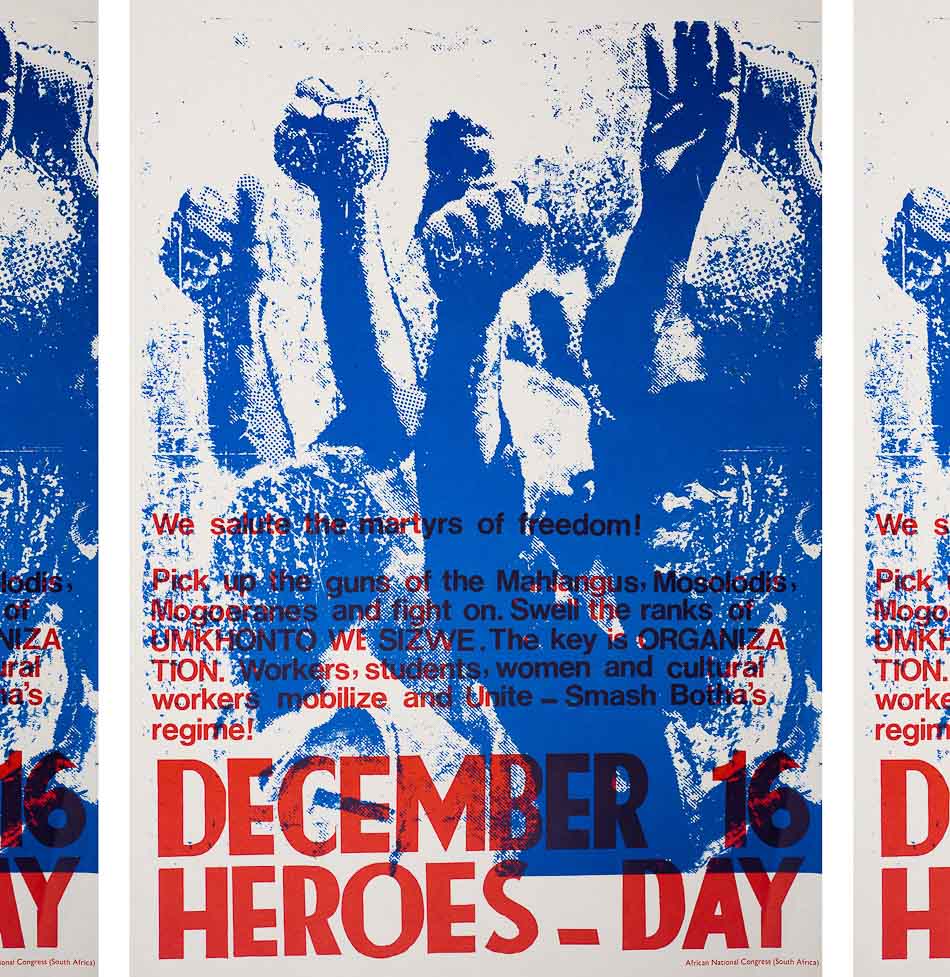 16 de diciembre – Día de los Héroes, 1983. Crédito: Medu Art Ensemble vía Freedom Park