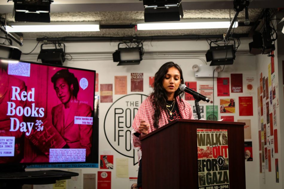 Red Books Day event at The People’s Forum in New York City (United States), 2024.