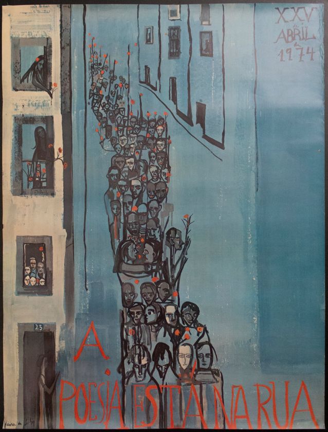 Maria Helena Vieira da Silva (Portugal), A Poesia Está Na Rua I [Poetry Is out on the Street I], 1974.